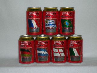 Rare Coca Cola Cans Set World Cup From Turkey -