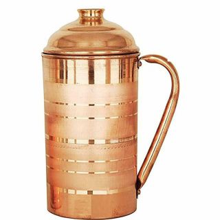 Handmade Copper Jug With Lid For Water Capacity 1500ml