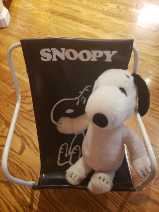 Vintage Snoopy Plush 11” 1968 United Feature,  Chair,  12 Outfits