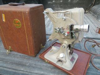 Vintage Keystone A - 82 16mm Movie Projector With Case.