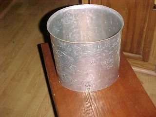 No 901 Wendall August - Hand - Hammered Aluminum Trash Can - 10 " Tall