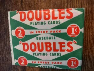 1951 Topps Red Backs Baseball Card Pack Rare Vintage