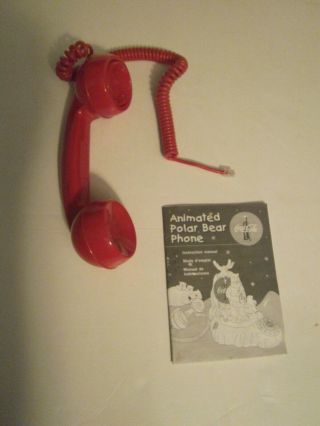 Vintage Coca Cola Coke Animated Light Up Polar Bear Telephone Phone 3