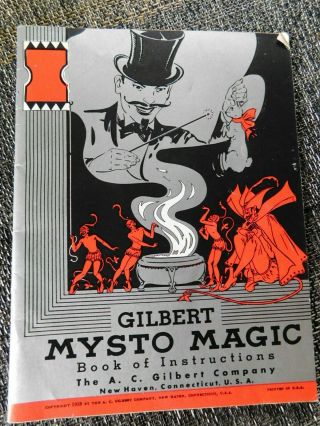 Gilbert Mysto Magic Book Of Instructions - 1938