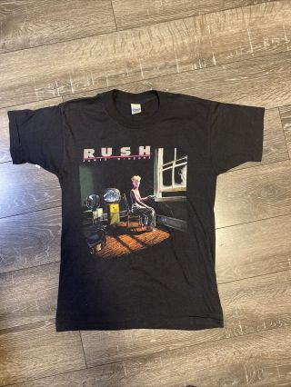 Authentic Vintage Rush " Power Windows " Concert Tour 1985/1986 T - Shirt Large