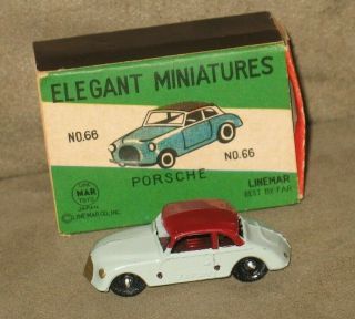 Vintage 1950s Linemar Line Mar Marx Elegant Miniatures Porsche Ag Car 68
