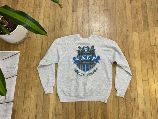 Vintage 90s Yale University Bulldogs Crewneck Pullover Sweater Sweatshirt Large