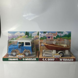 Vintage The Chevron Cars Frankie 4 Wheeler And C.  C.  Boat ‘n Trailer Collectibles