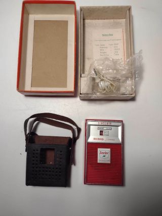 Vintage Sinclair Dino Supreme Gas Pump Transistor Radio /w Box
