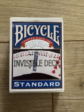 Bicycle Invisible Deck - Easy Reveal Deck (blue Decks)