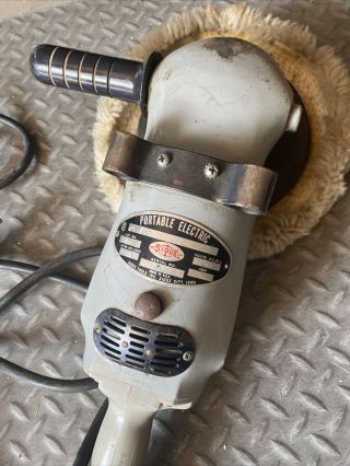 Vintage Sioux Portable Electric Polisher,  Amp 5,  Manufacturer 1200