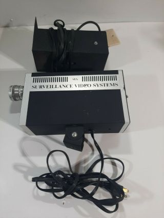 Vintage Svs Surveillance Video Systems 92351 Cctv 25mm A/v Camera W/mount