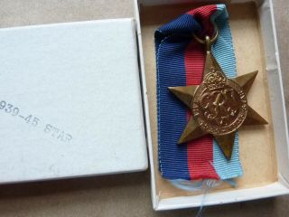 In The Box Wwii British/canadian 1939/45 Star Medal