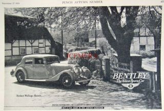 Bentley 4 - Door 1939 Sports Car Print Advert (nether Wallop) - Auto Ad