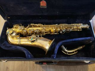 Vintage Cg Conn Alto Saxophone W/ Case