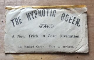 Vintage “magic Card Trick” “the Hypnotic Queen”