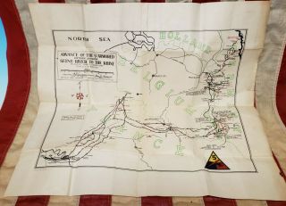 Wwii 5th Armored Division Progress Map March 1945 Briefing Room