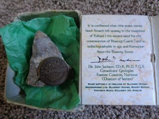 The Authentic Blarney Luckstone From Ireland Good Luck Charm With Certificate