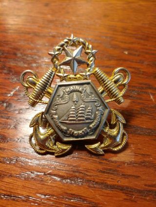 Hat Badge From Maine Maritime Academy