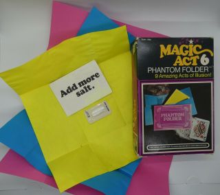 Vintage 1975 Magic Act 6 Reiss Games Phantom Folder Style 906 Trick