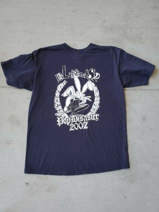 Vintage Y2k 2002 Blink 182 Pop Disaster Tour Shirt Pop Punk Size L