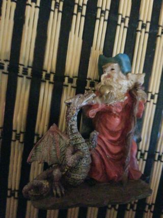 Wizard And Dragon Resin Figurine/statue