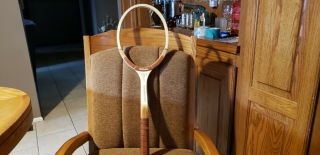 1979 Wilson Lady Advantage Vintage Wooden Tennis Racket With Case 4 5/8 Light