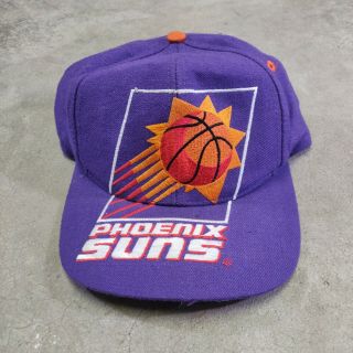 Vintage Phoenix Suns Nba Signature Snapback Hat Cap Ajd Brand 1990s Basketball