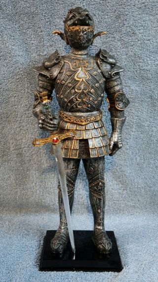 Myths & Legends Figurine Mythology Creature Knight W/sword 12.  5 " Tall (3)