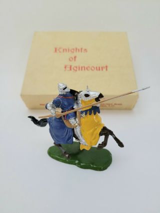 Vintage Knights Of Agincourt W Britain Britains Ltd London Lead Knight Figure