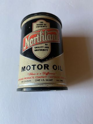 Vintage Northland Oil Co.  Magnetic Paper Clip Holder