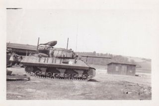 Wwii Snapshot Photo M36 Jackson Tank Destroyer Eto 749th Battalion 53