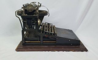 Antique 1882 Caligraph 2 Typewriter Rare Writing Machine & Case 4