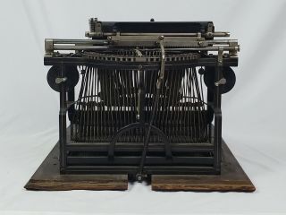 Antique 1882 Caligraph 2 Typewriter Rare Writing Machine & Case 5