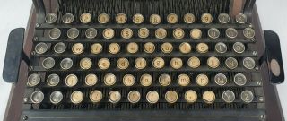Antique 1882 Caligraph 2 Typewriter Rare Writing Machine & Case 6
