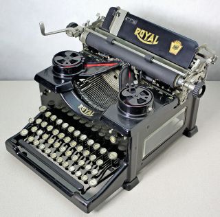 Royal Typewriter Model 10 Glass Panel Antique