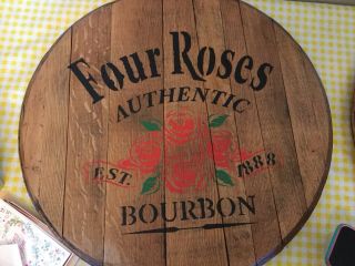 Advertising.  Four Roses Bourbon Barrel Head