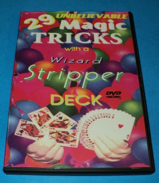 Robbins 29 Tricks With A Wizard Stripper Deck Magic Dvd