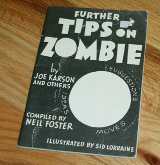 Further Tips On Zombie (neil Foster,  Abbotts,  1980 