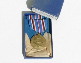 Ww2 Us Army Military American Theater Of Operations Campaign Award Medal