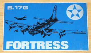 Usaf Us Air Force Boeing B - 17g Flying Fortress Sticker