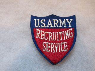 Post Wwii Us Army Recruiting Service Felt Patch D