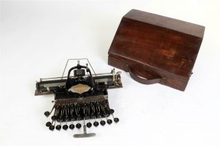 Vintage C1906 " Blickensderfer No.  5 " Portable Typewriter With Case 2218