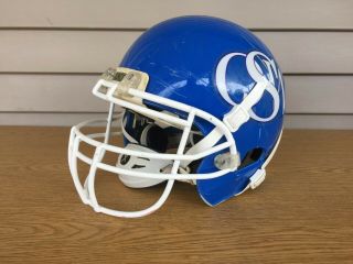 Vintage Xenith Csw Full Face Game Football Helmet.  Double Strap Chin Guard.