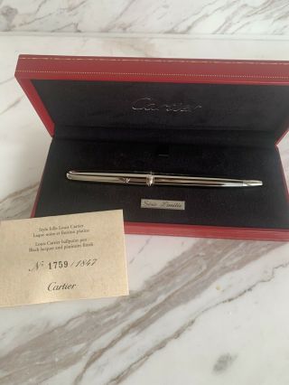 Cartier Stylo Bille Louis Cartier Art Deco Limited Edition Ballpoint Pen
