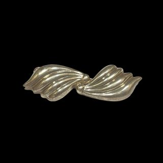 Sterling Silver Hair Barrette Mexico Te20 925 Bow 16.  8 Grams Vintage Jewelry