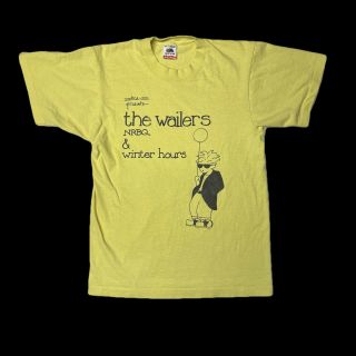Vintage 80’s The Wailers Band T Shirt Size S/m Nrbq & Winter Hours Bob Marley