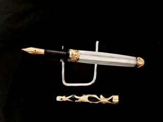 Very Rare,  Vintage Parker 47 14k Gold,  Mother Of Pearl Fountain Pen 1910