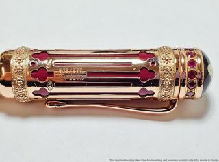 Montblanc Ltd Edition 88818k Rose Gold Ruby Catherine The Great Fountain Pen 2