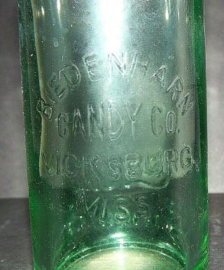 Coca Cola Hutch Bottle Biedenharn Candy Co Vicksburg Miss Chattanooga 1894 - 1979 2